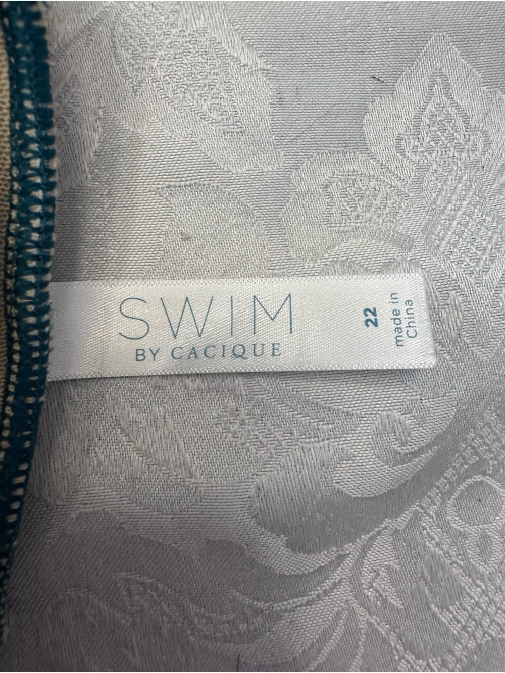 Swim By Cacique Plus 22 Flutter Sleeve No Wire Bikini Top Surf Floral Sexy Lined - Picture 4 of 9